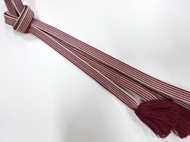 正絹　撚り房　手組帯締め